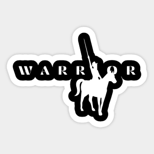 Polo Player Warrior Sticker